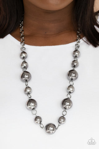 Commanding Composure Black Paparazzi Necklace