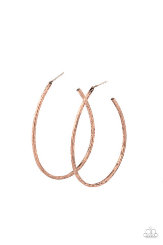 Cool Curves Copper Paparazzi Earrings