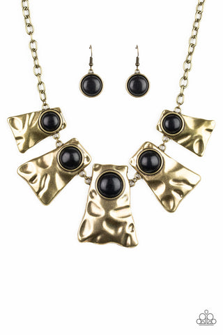 Cougar Brass Paparazzi Necklace
