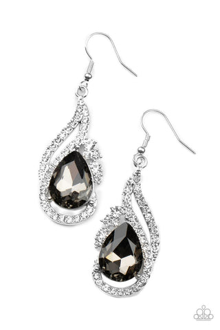 Dancefloor Diva Silver Paparazzi Earrings
