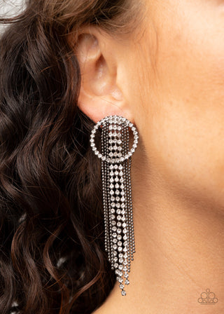 Dazzle by Default Black Paparazzi Earrings