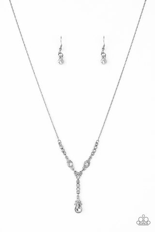 Diva Dazzle White Paparazzi Necklace