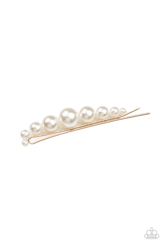 Elegantly Efficient Gold Paparazzi Hair Clip