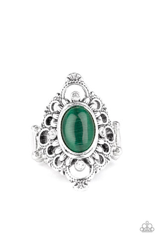Elegantly Enchanted Green Paparazzi Ring