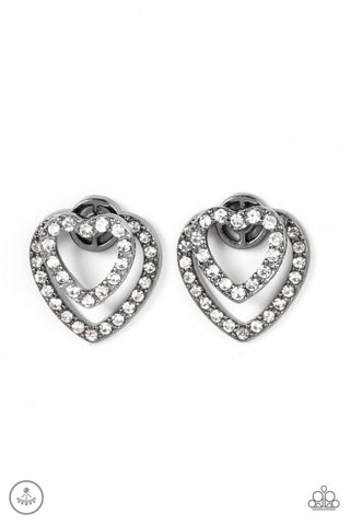 Ever Enamored Black Paparazzi Earrings