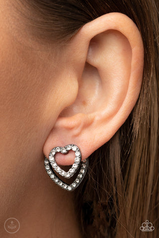 Ever Enamored Black Paparazzi Earrings