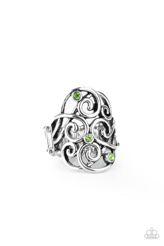 FRILL Out! Green Paparazzi Ring
