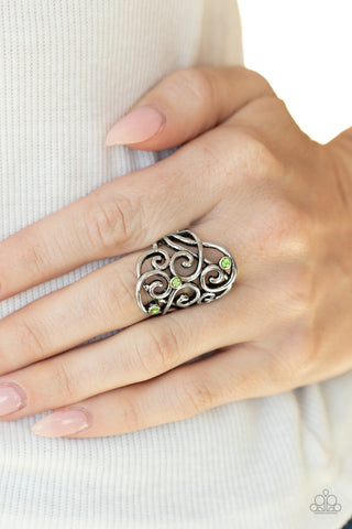FRILL Out! Green Paparazzi Ring