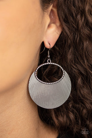 Fan Girl Glam Black Paparazzi Earrings