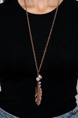 Feather Flair Copper Paparazzi Necklace