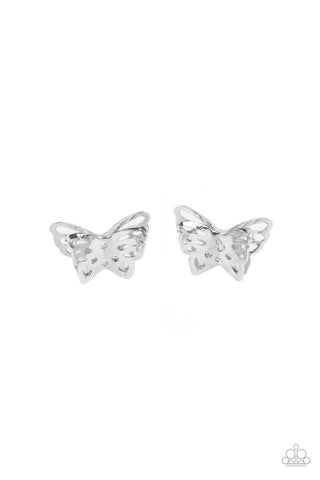 Flutter Fantasy Silver Paparazzi Earrings
