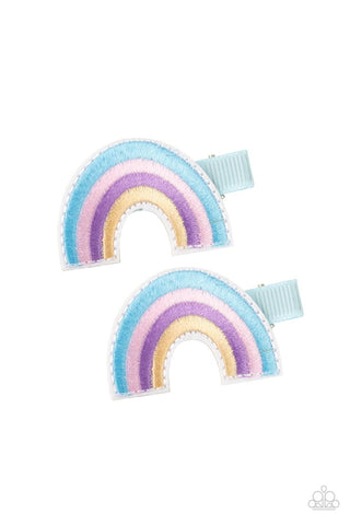 Follow Your Rainbow Blue Paparazzi Hair Clips
