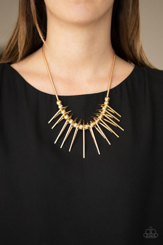 Fully Charged Gold Paparazzi Necklace