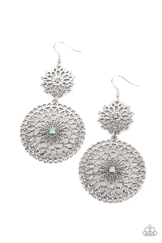 Garden Mantra Blue Paparazzi Earrings