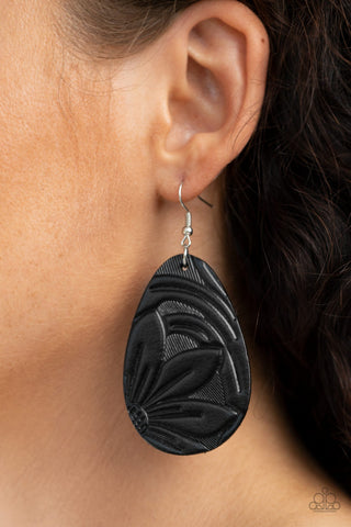 Garden Therapy Black Paparazzi Earrings