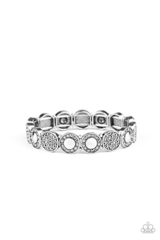 Glamour Garden Silver Paparazzi Bracelet