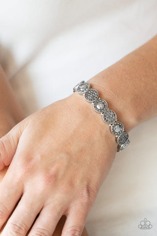 Glamour Garden Silver Paparazzi Bracelet
