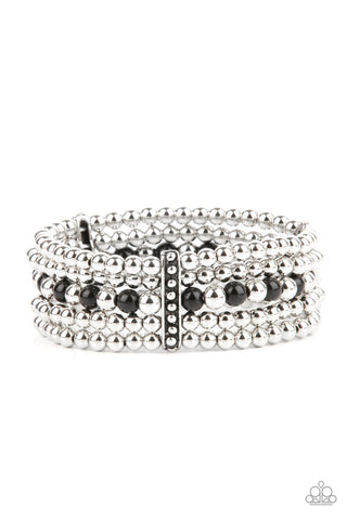 Gloss Over the Details Black Paparazzi Bracelet