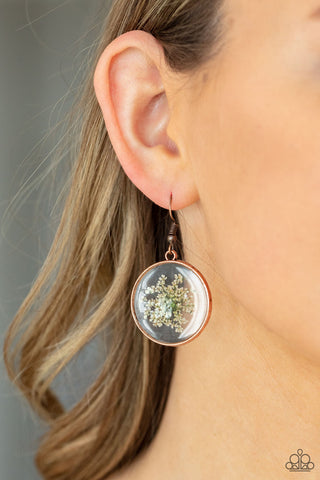 Happily Ever Eden Copper Paparazzi Earrings