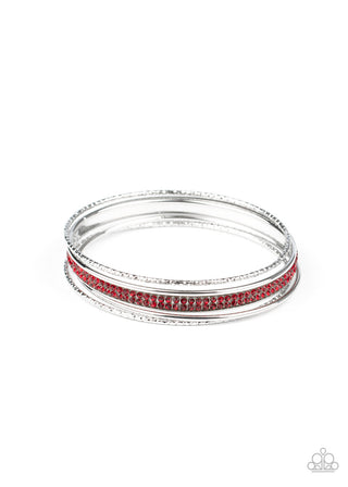 Heap It On Red Paparazzi Bracelet