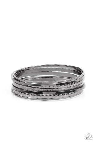 How Do You Stack Up? Black Paparazzi Bracelet