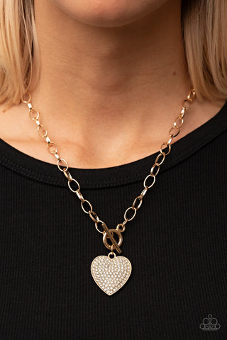 If You LUST Gold Paparazzi Necklace
