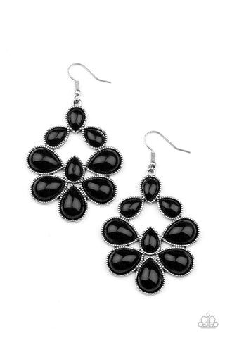In Crowd Couture Black Paparazzi Earrings