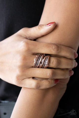 Inner FLIGHT Copper Paparazzi Ring