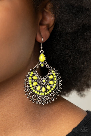 Laguna Leisure Yellow Paparazzi Earrings