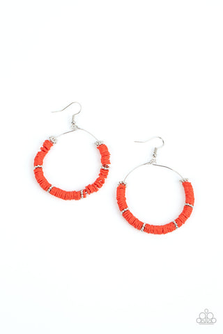 Loudly Layered Red Paparazzi Earrings