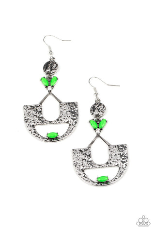 Modern Day Mecca Green Paparazzi Earrings