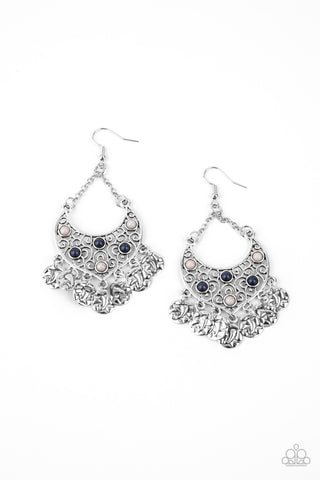Musical Murals Blue Paparazzi Earrings