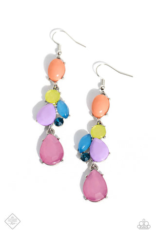 Mystifying Matinee - Multi - Multi-Colored Bead Paparazzi Fishhook Earrings - May 2023 Glimpses of Malibu