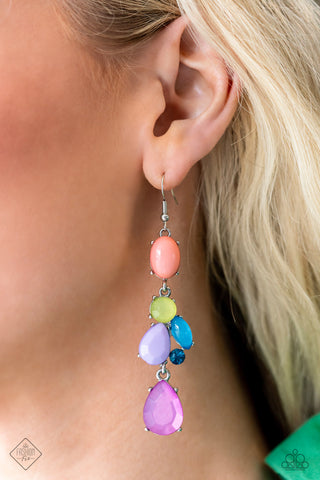 Mystifying Matinee - Multi - Multi-Colored Bead Paparazzi Fishhook Earrings - May 2023 Glimpses of Malibu