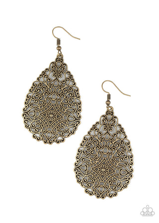 Napa Valley Vintage Brass Paparazzi Earrings