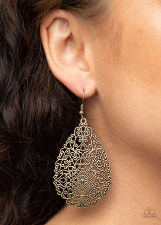 Napa Valley Vintage Brass Paparazzi Earrings