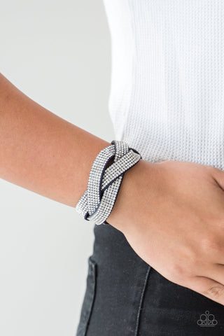 Nice Girls Finish Last Blue Paparazzi Bracelet