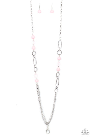 POP-ular Opinion Pink Paparazzi Lanyard Necklace