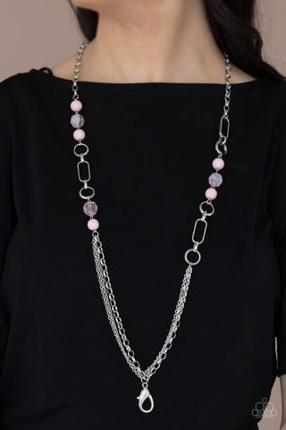 POP-ular Opinion Pink Paparazzi Lanyard Necklace
