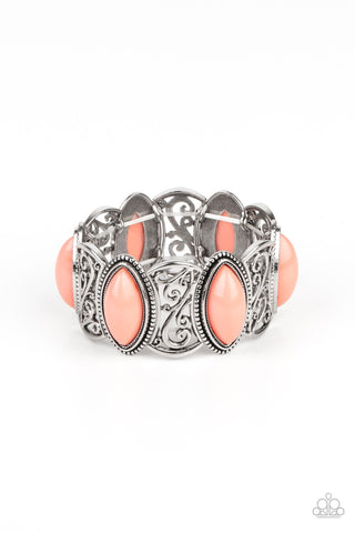 POP, Skip, and a Jump Orange Paparazzi Bracelet