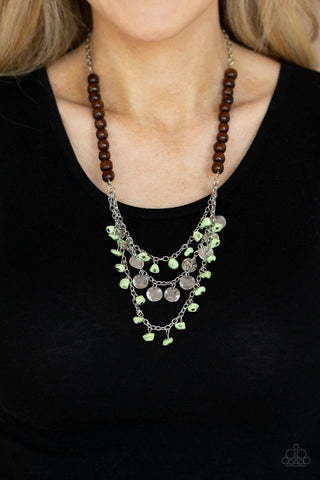 Plains Paradise Green Paparazzi Necklace