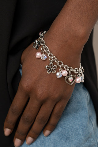 Retreat into Romance Pink Paparazzi Bracelet