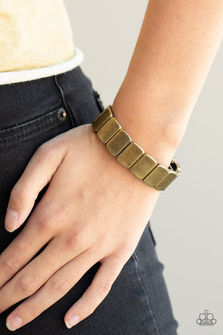 Retro Effect Brass Paparazzi Bracelet