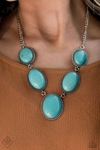 River Valley Radiance Blue Paparazzi Necklace