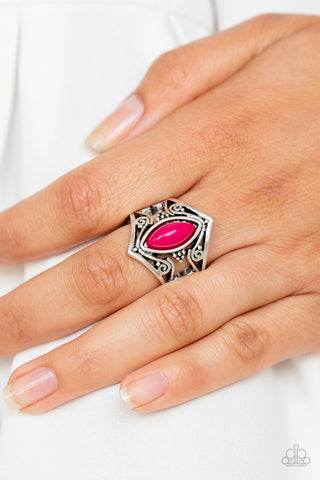 Roamin Rogue Pink Paparazzi Ring
