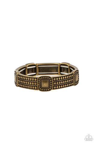 Rustic Redux Brass Paparazzi Bracelet