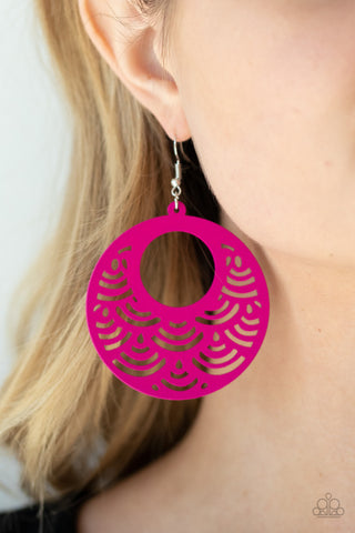 SEA la Vie! Pink Paparazzi Earrings