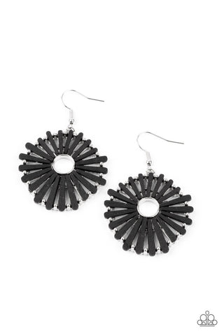 SPOKE too Soon Black Paparazzi Earrings