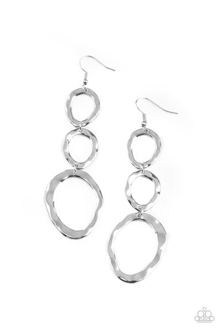 So OVAL It! Silver Paparazzi Earrings