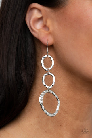 So OVAL It! Silver Paparazzi Earrings